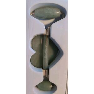 Herbivore Jade Facial Roller Green & Gold Full Size NIB + Dust Bag